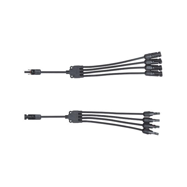 4 x MC4 splitter, Y type for photovoltaic panels. compatible with PV wires: 1.5 - 6mm², IP67, resist