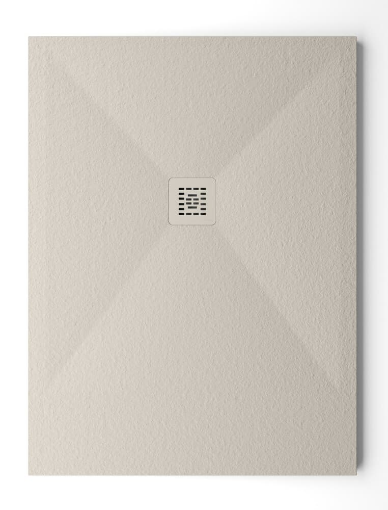 Arblu Trendy receveur de douche 1400 x 900 x 30 mm - avec bonde de vidage BLU PLUS et couvre-bonde en blanc