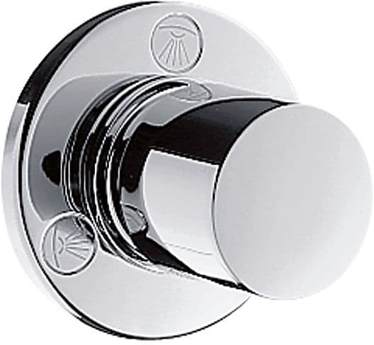 SET DE FINITION INVERSEUR 4 VOIES QUATTRO UNIVERSEL CYLINDRIQUE HANSGROHE CHROME