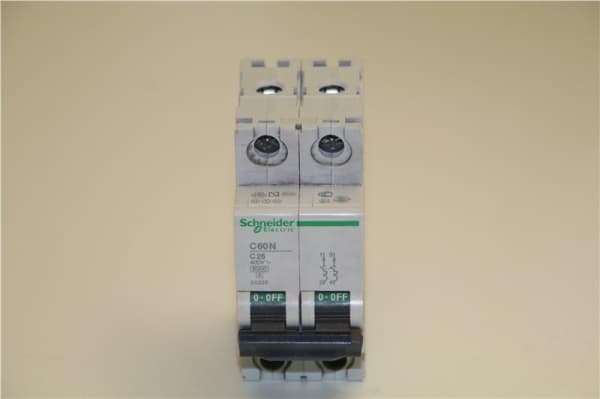 C60 - disjoncteur modulaire - C60N - 2 pôles 25A courbe C