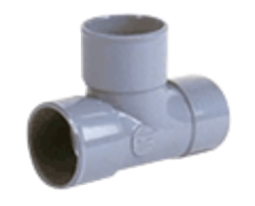 Nicoll raccord à coller PVC Té pied de biche 87,3° MFF D40 gris