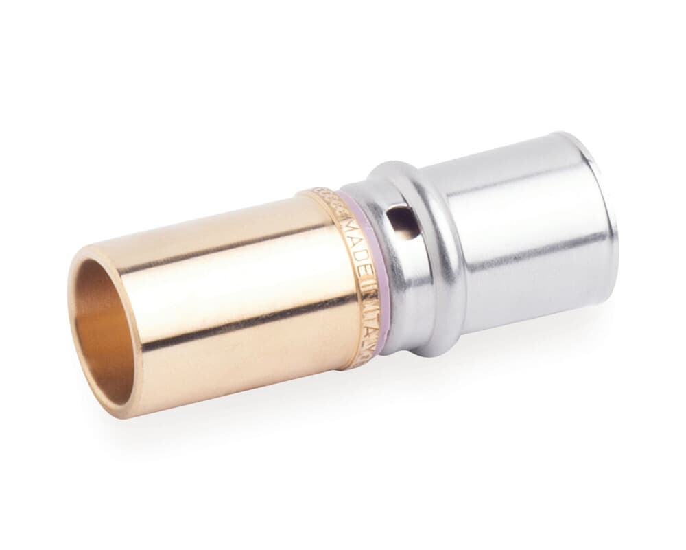 SYSTEMPEX raccord droit tube alu raccord à serrer/sertir/souder 16 15