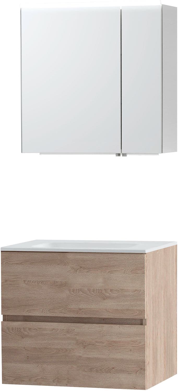 MEUBLE MOLTO CHENE NATUREL 70 SOLID ARMOIRE TOILETTE