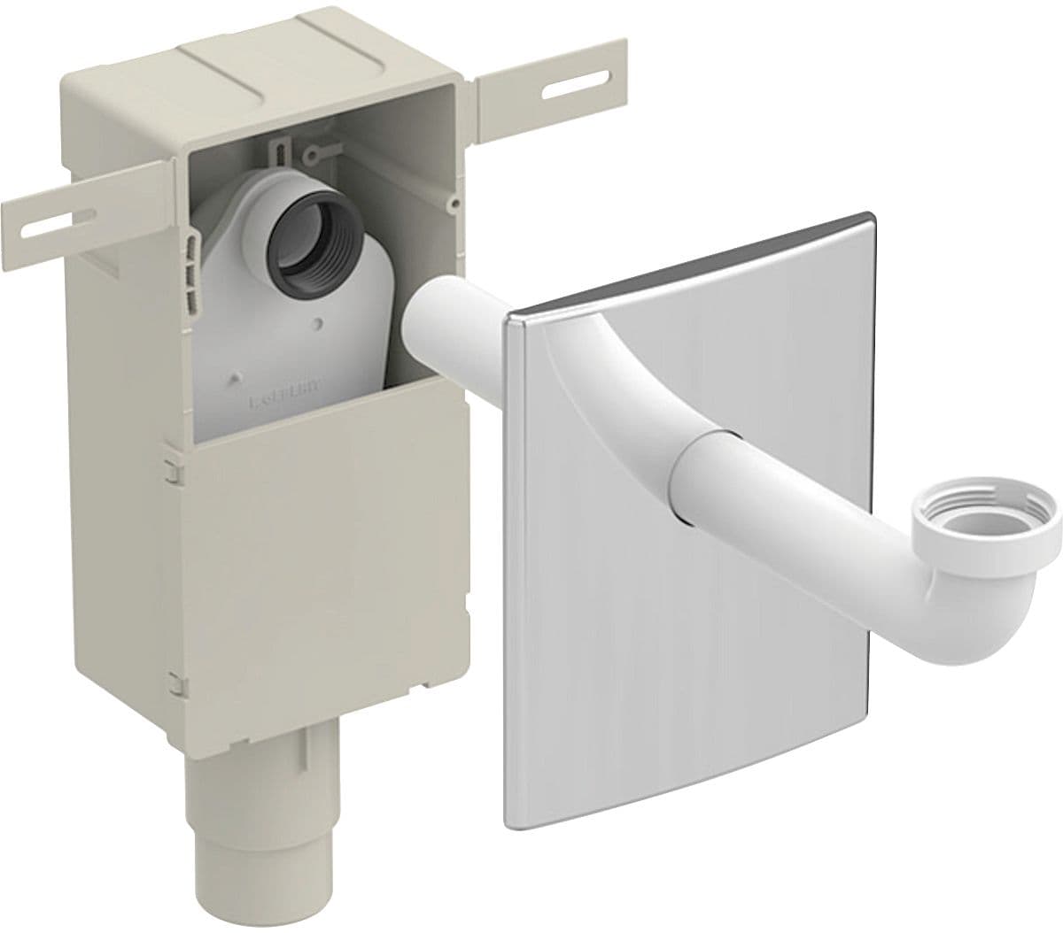 SIPH.A ENC.+PLAQ.GEB.50/56-5/4"-32CHROOM