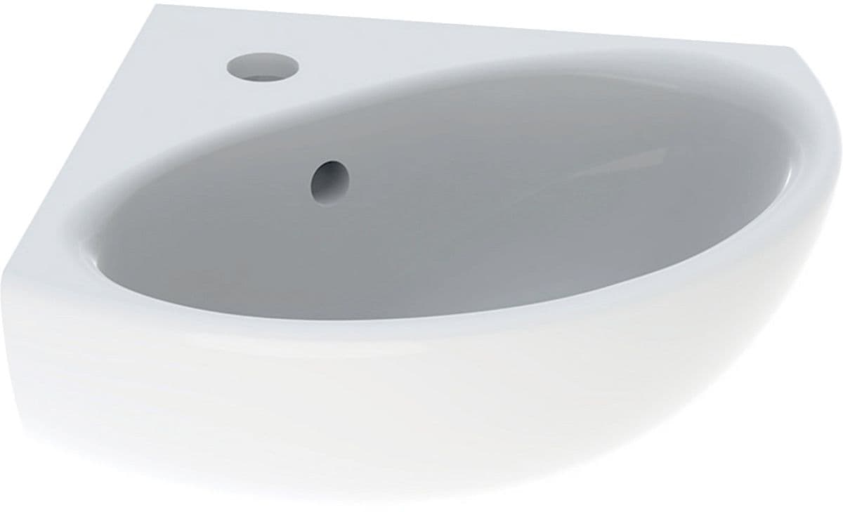LAVE-MAINS D'ANGLE BASTIA GEBERIT +TROU ROBINETS/TROP-PLEIN