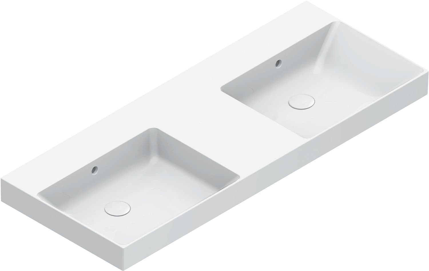 LAVABO ZERO CATALANO CATAGLAZE+ 125X50CM DOUBLE BLANC