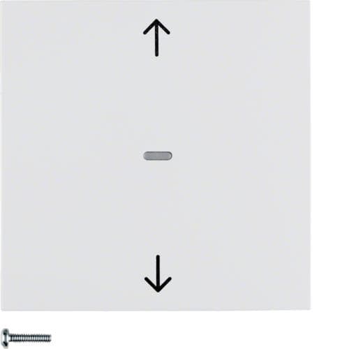 Bouton - poussoir volet S.1 / B.3 / B.7 Blanc polaire brillant