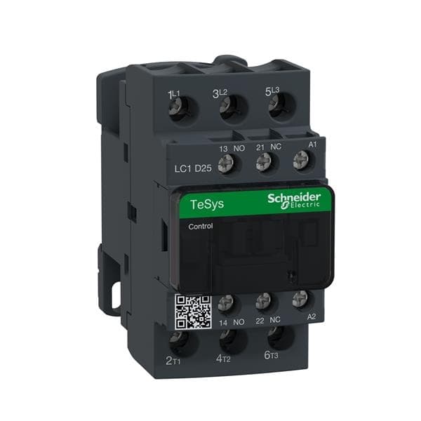 Contacteur TeSys LC1 - D - 3 pôles - AC - 3 440V 25A - bobine 230Vac