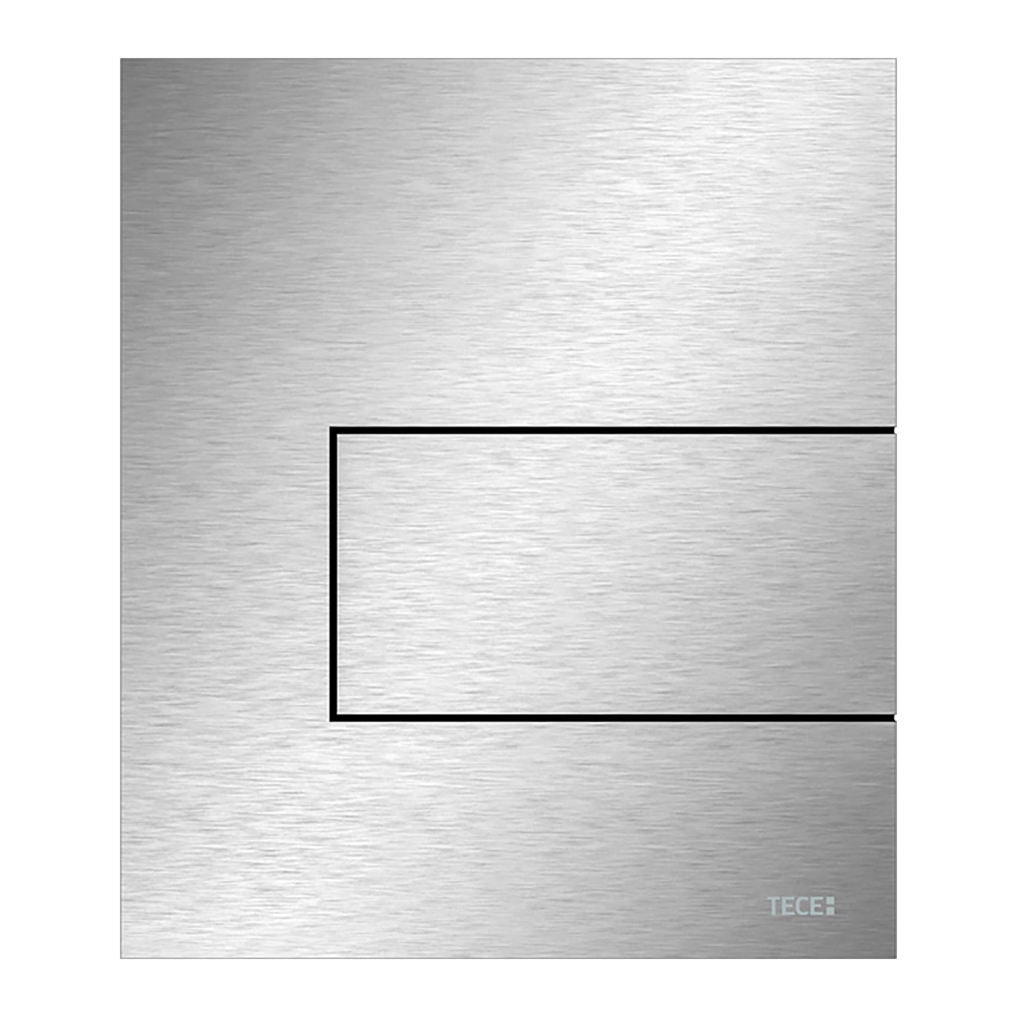 TECESQUARE METAL - PLAQUE DE DÉCLENCHEMENT URINOIR - CARTOUCHE INCLUSE - INOX - INOX BROSSÉ (ANTI-TRACE DE DOIGTS)