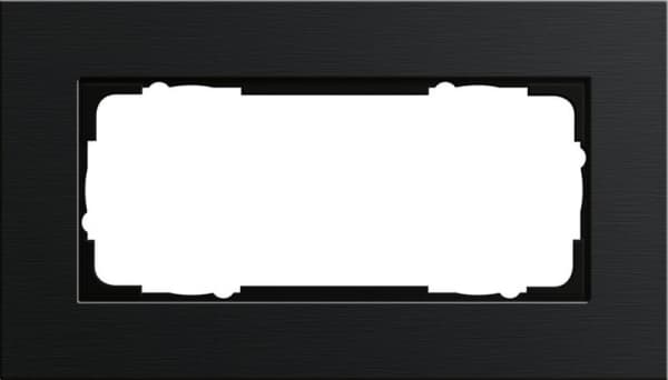 Cadre de finition Gira Esprit Aluminium Noir (anodisé) - Aluminium anodisé