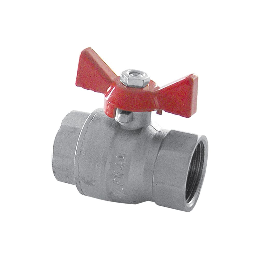 robinet à bille passage intégral manette papillon 1/2" FF