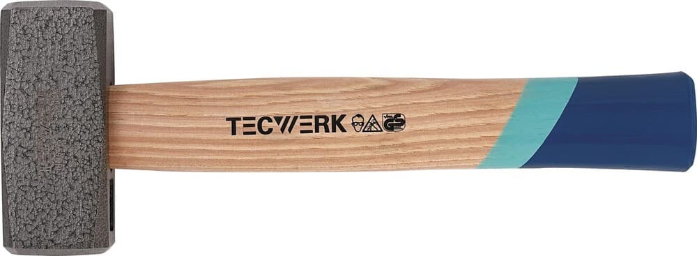 Tecwerk massette poids de la tête 1250 g avec manche cintrée en hickory