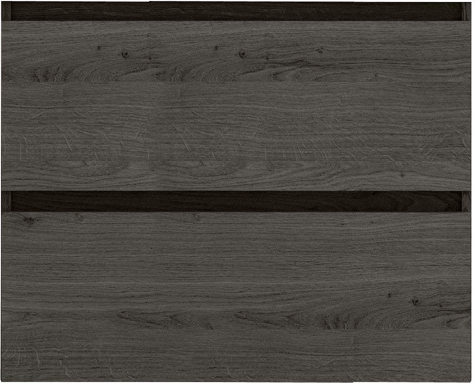 SOUS MEUBLE FORM 2 TIROIRS 80CM CHENE GRAPHIT