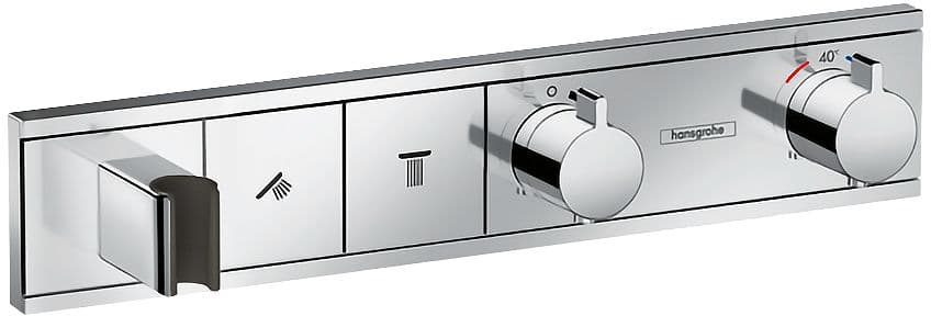 SET DE FINITION THERMOSTAT POUR 2 SYSTEME RAINSELECT +PORTE DE DOUCHE HG CHROME