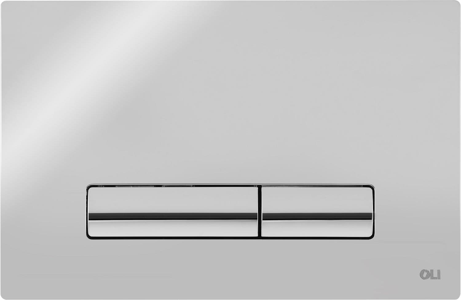 PLAQUE DE COMMANDE 2TOUCHES GLAM OLI CHROME BRILLANT