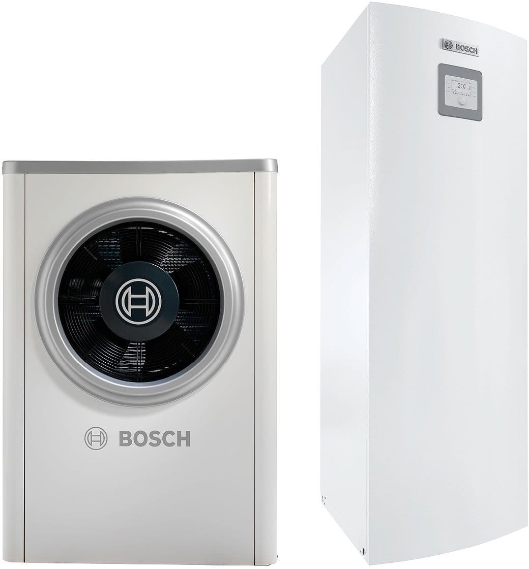 WARMTEPOMP LUCHT/WATER MONOBLOC MET BOILER 190L COMPRESS 6000 AWM BOSCH 4KW ERP CV A++/ERP SWW A