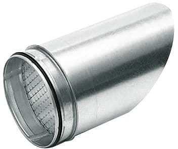SPIRAL-D TERMINAL AVEC GRILLE INCLINE POUR VENTILATION VENTILATION 200MM