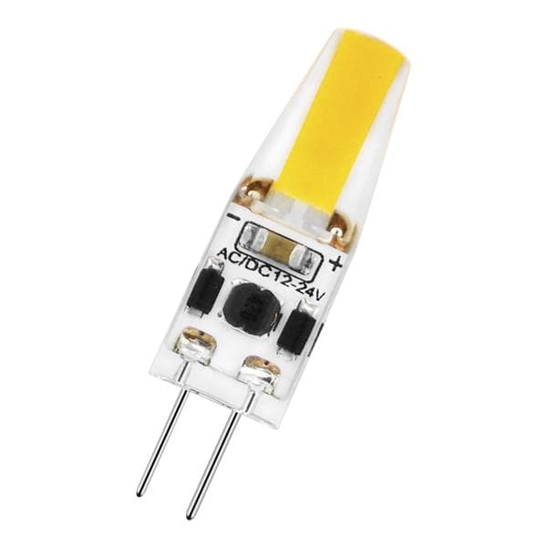 Led compact G4 12V - 24V AC / DC 2W 3000K 180lm (19W) clair 300° 10 x 36mm
