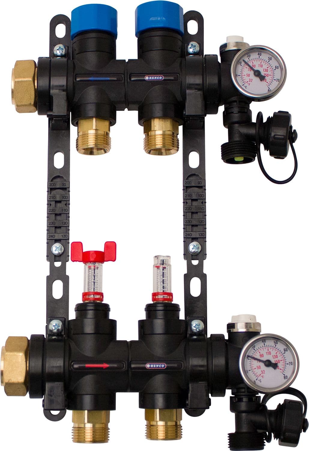 COLLECTEUR COMPOSITE CH. SOL HENCO 4/4"-2X3/4"EK (DEBIMET/THERMOMET/PURGE/PURGUER D'AIR)