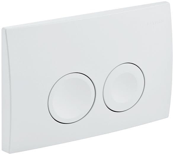 PLAQUE DE COMMANDE 2 TOUCHE DELTA25 ROND POUR DUOFIX BASIC BLANC