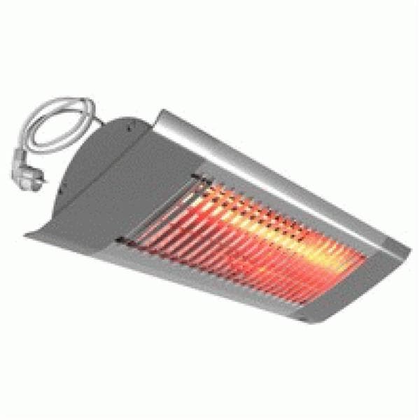 Chauffage de terrasse radiant halogène 2000W Gris diffusion orientée
