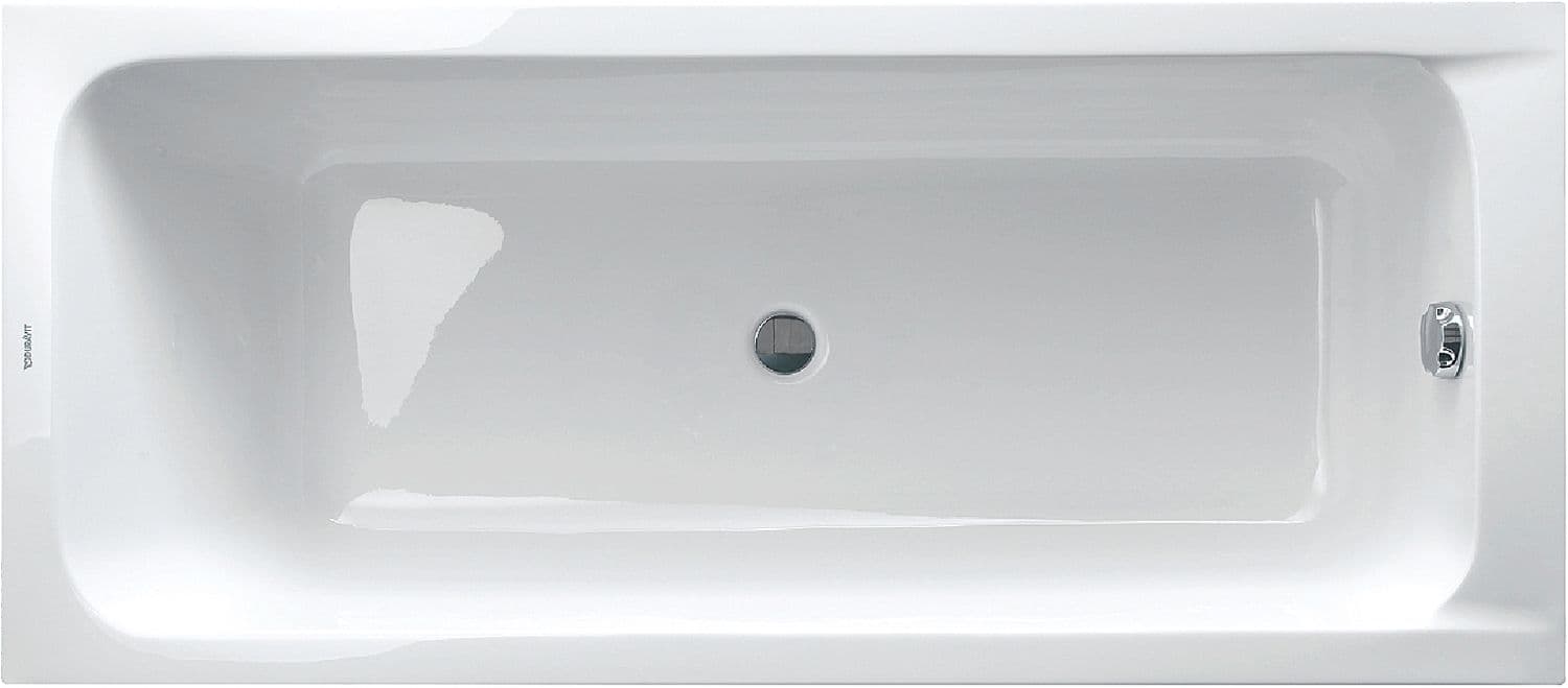 BAIN D-CODE DURAVIT SANS PIEDS 170-75CM BLANC CENTRE