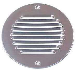 GRILLE RONDE ALU BLANC 1-R175W