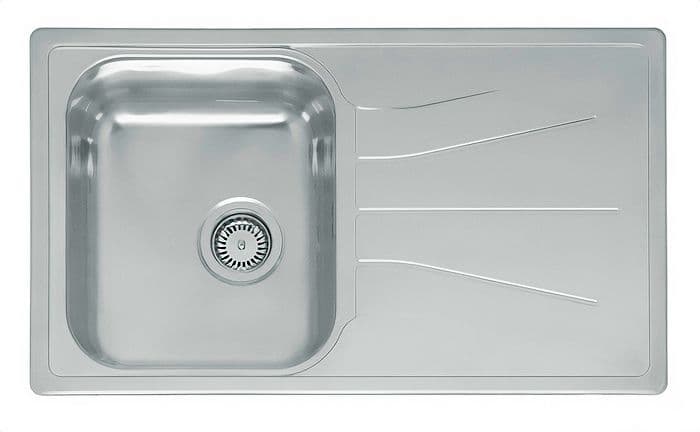 EVIER ENCASTRE DIPLOMAT ECO REGINOX 1BAC+EGOUTTOIR 86X50CM RVS
