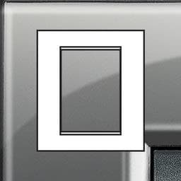 LivingLight - plaque rectangulaire 3 + 3 modules London fog