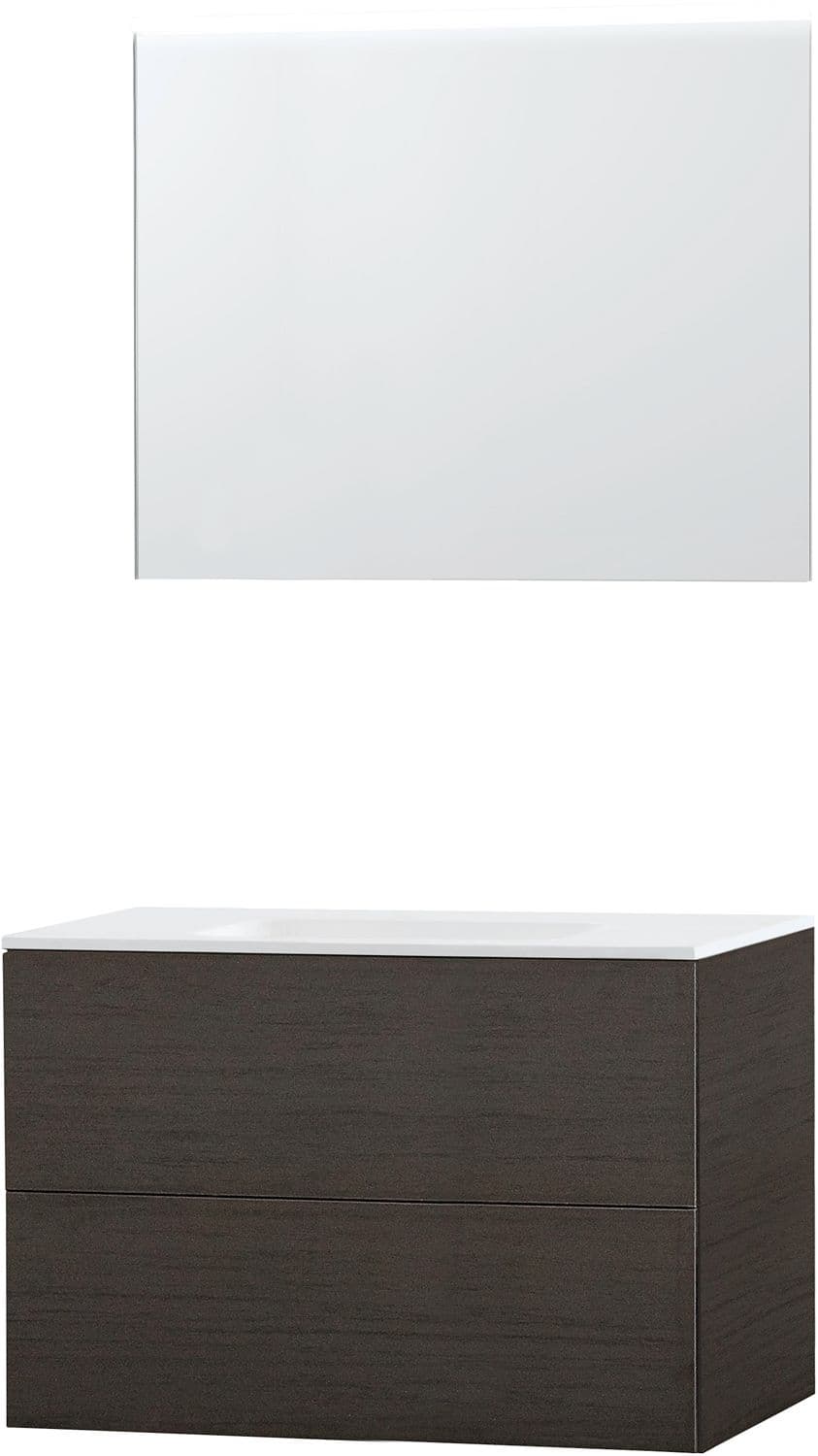 MEUBLE PURO SOLO WENGE 90 SOLID MOLTO MIROIR