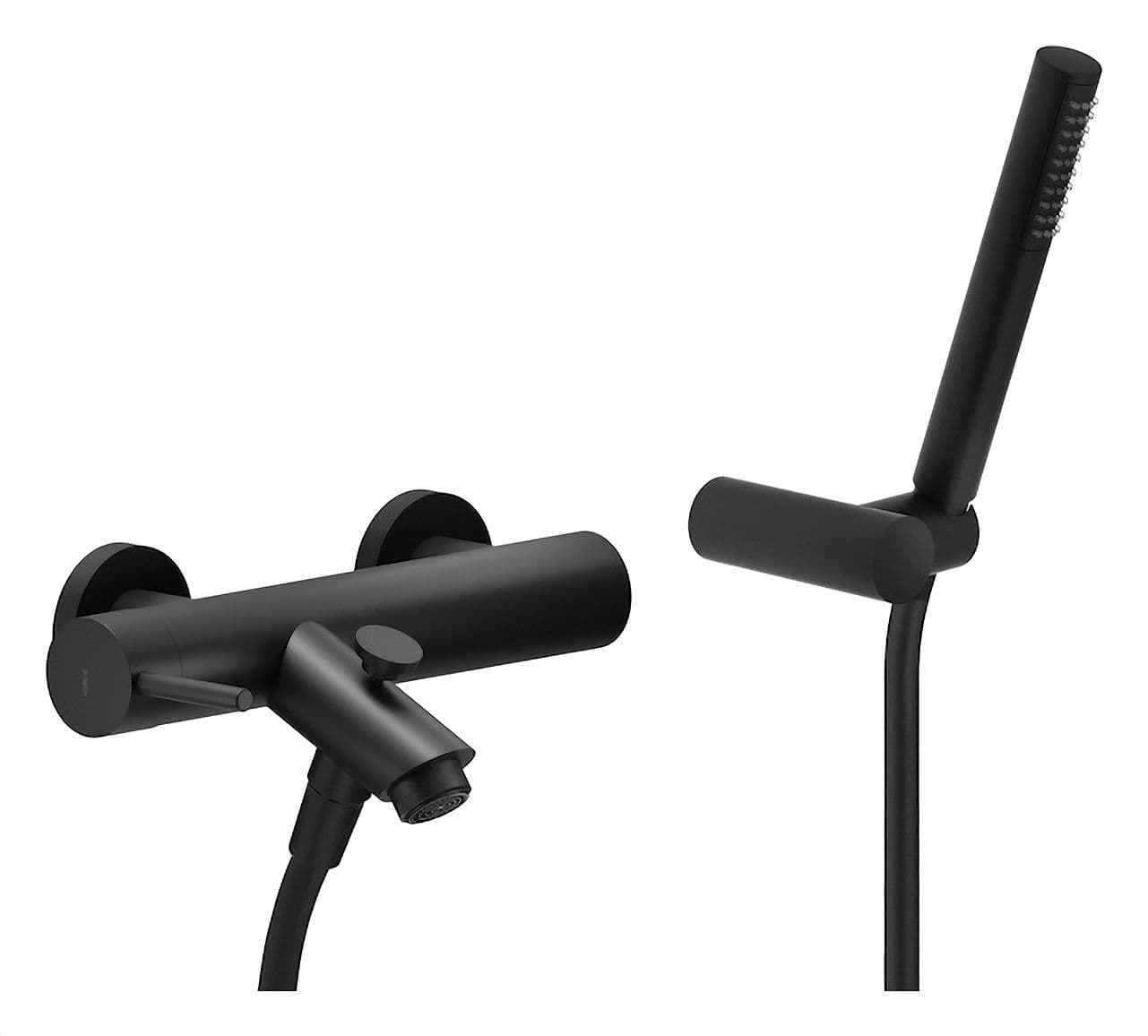 MITIGEUR BAIN LIVE NOBILI COMPLET NOIR MAT