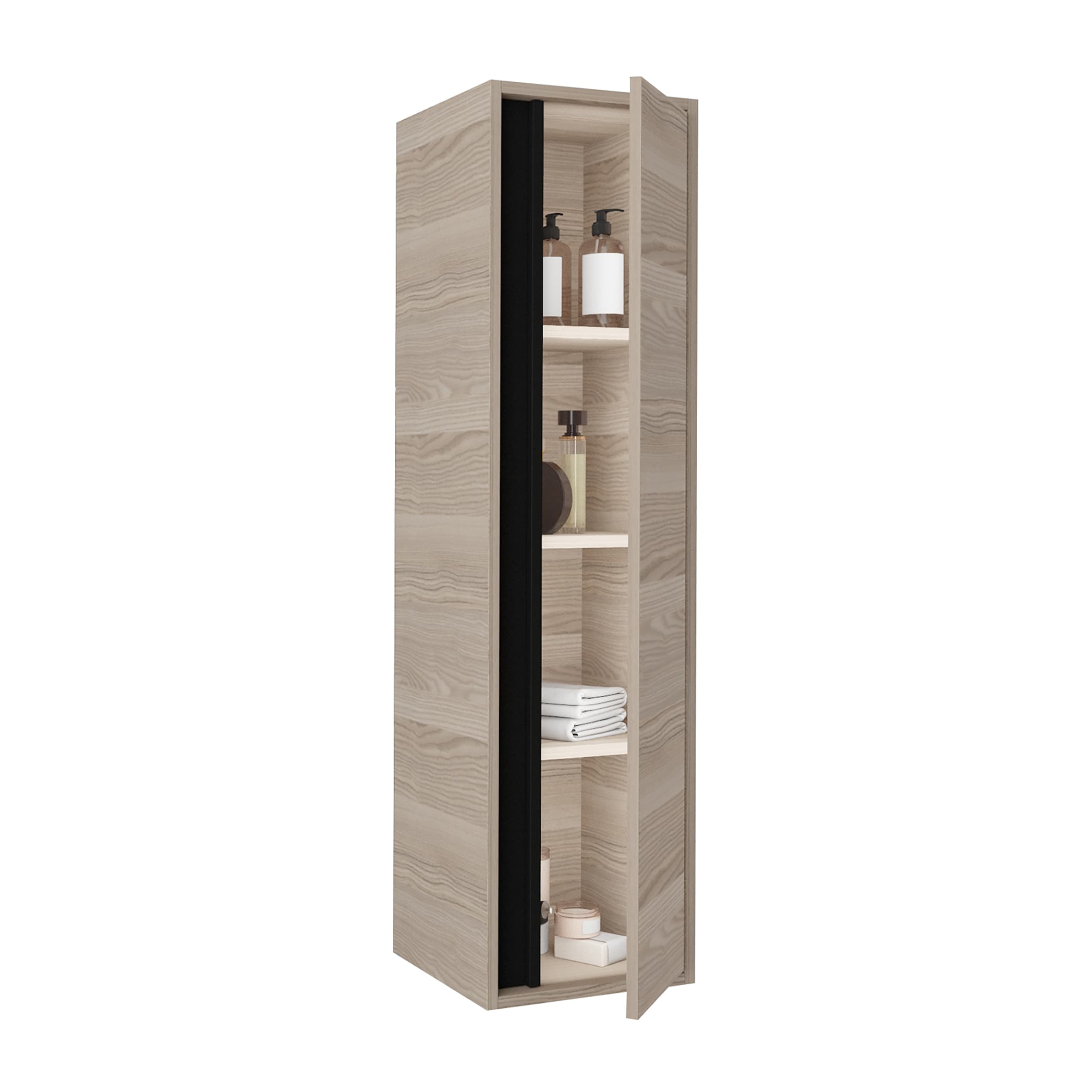 ALONI SHARP MEUBLE COLONNE (135CM) - NOISETTE