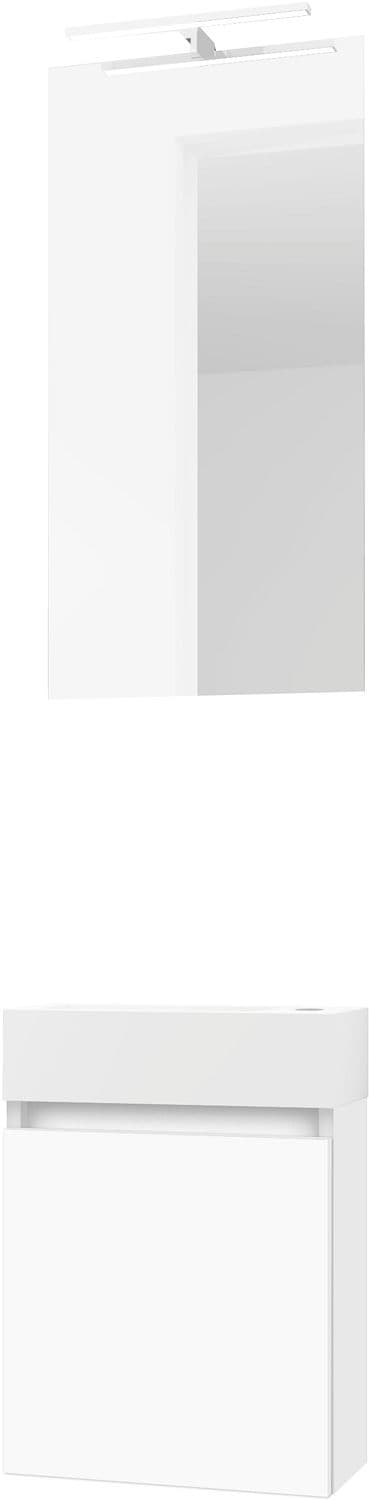 LAVE-MAINS FORM MINI SOLID/ 1 PORT/MIROIR/LUMIERE LED BLANC