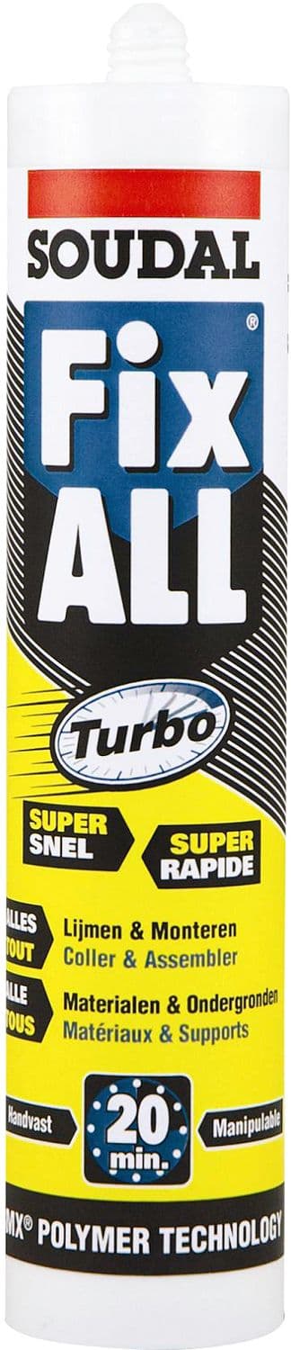 FIX-ALL TURBO SOUDAL CARTOUCHE 290ML BLANC