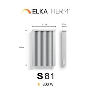 S81 0.8 kW Ral 9010 + récepteur HF 714 630 x 410 x 80mm IP24 19kg