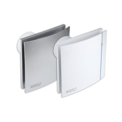 Extracteur de salle de bain design 95m³h + clapet silencieux