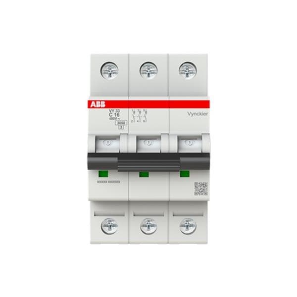 Disjoncteur VY30 3 pôles courbe C 16A 3kA