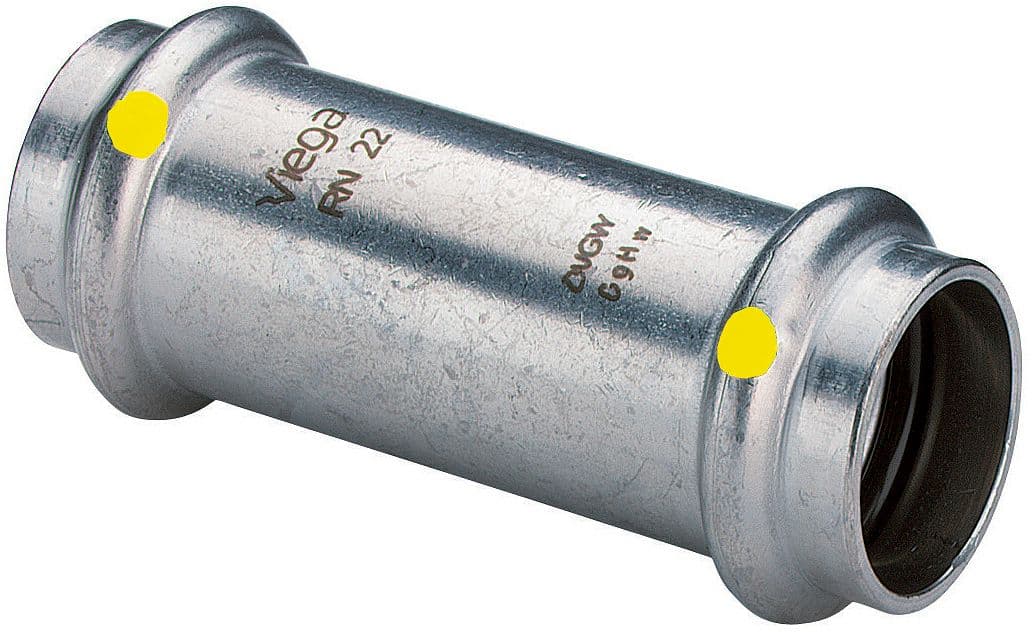 MANCHON COULISSANT 22MM SANPRESS INOX GAZ VIEGA