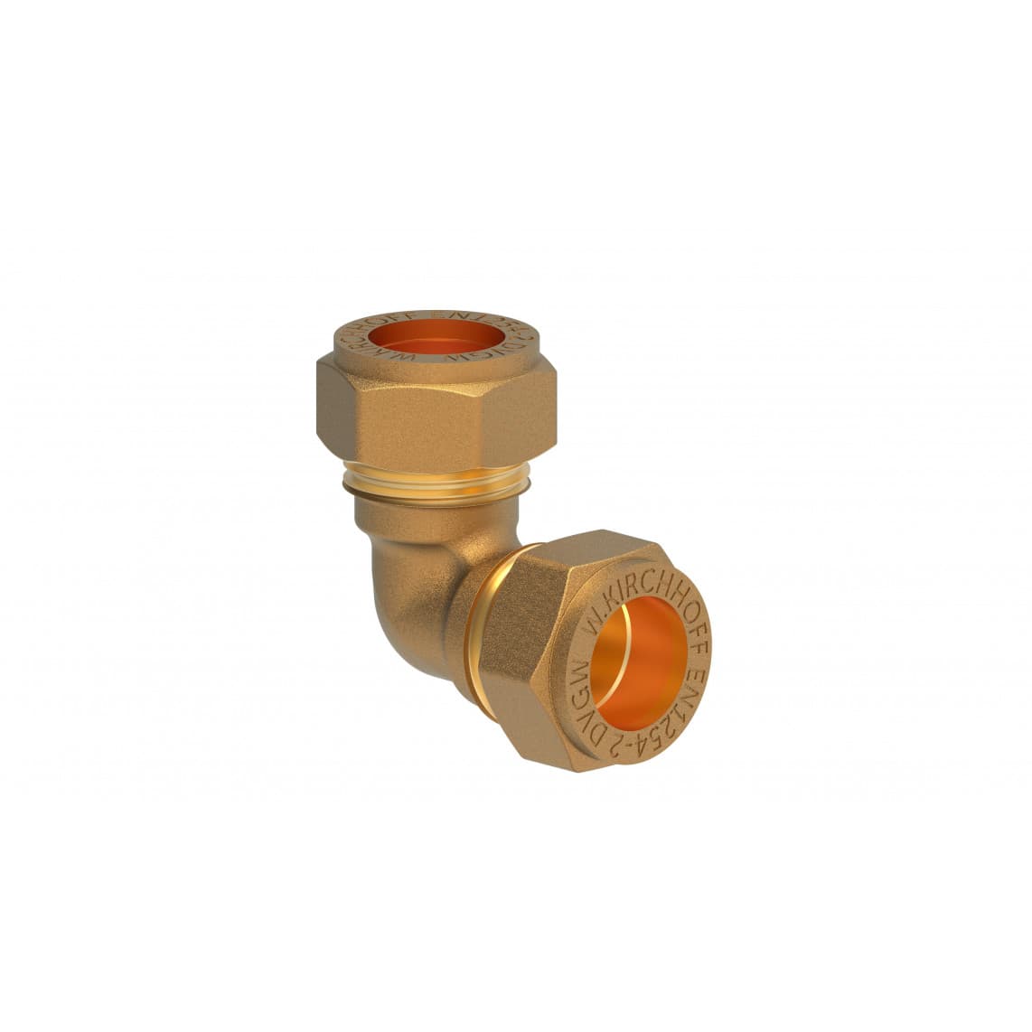 989451217 LT coude 90°, vierge, 15 mm, raccord à serrer pour tube en cuivre,