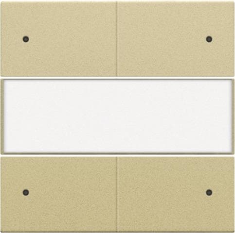 Set de finition avec porte-étiquette et Led pour bouton-poussoir quadruple, libre de potentiel Alu G
