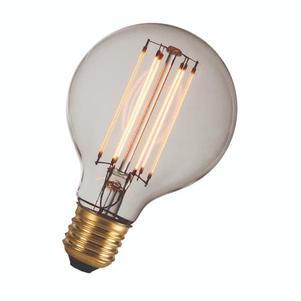 Lampe filament Led Deco G80 240V 3W E27 180lm 1800K CRI >80 360° IP20 80 x 123mm