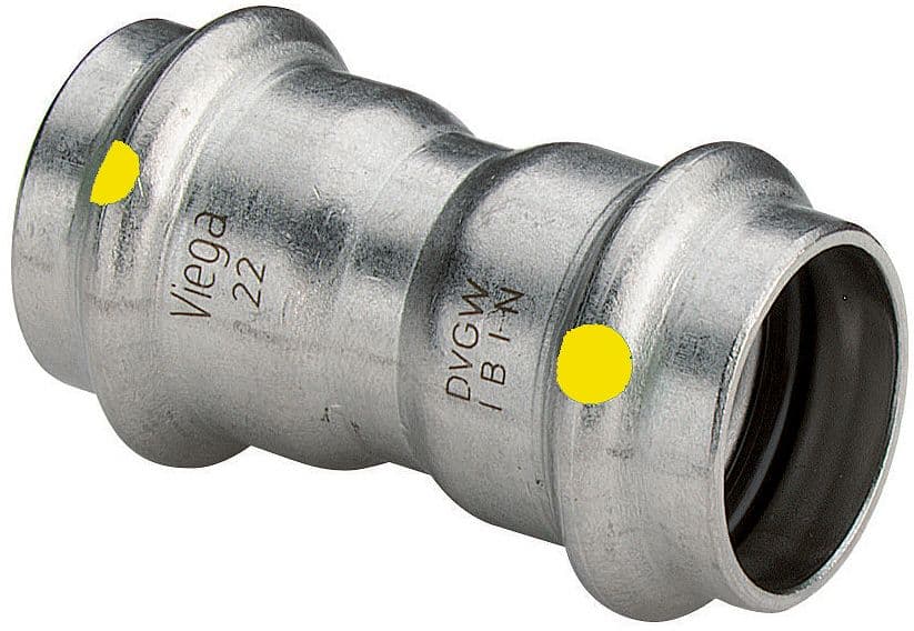 MANCHON 15MM SANPRESS INOX GAZ VIEGA