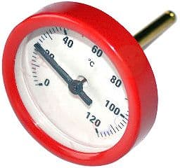 THERMOMETRE 0-120°C ARISTON ROUGE D50/10-D5/50