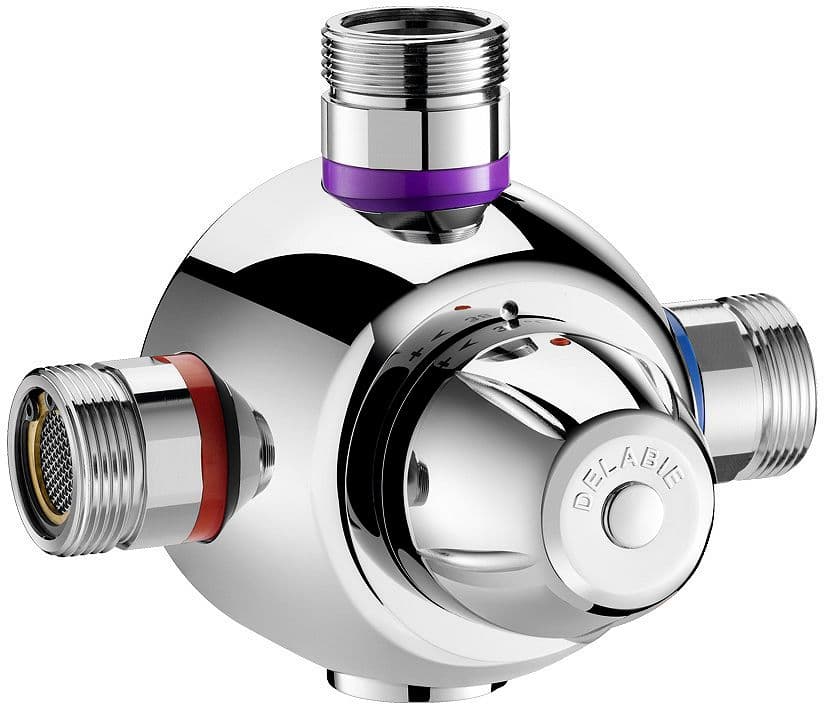 THERMOSTAT PREMIX CONFORT DELABIE M3/4" 55L/MIN CHROME