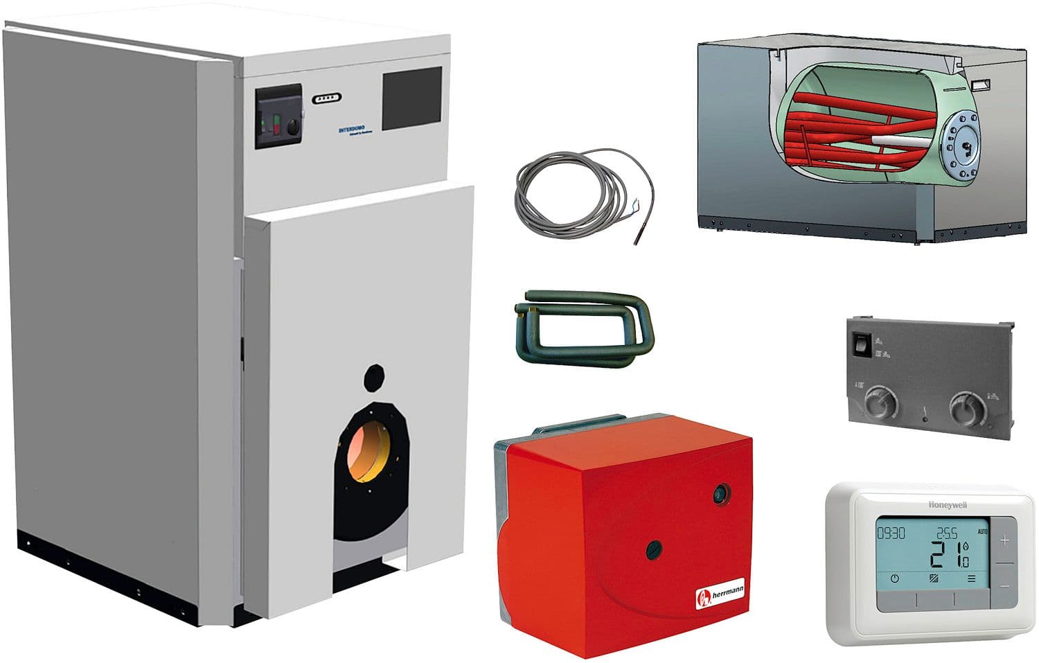 CHAUDIERE FIOUL AVEC BOILER AVEC HL40 ET REGULATION SIMPLE INTERDOMO ERP ECS B ERP CC B TAP L