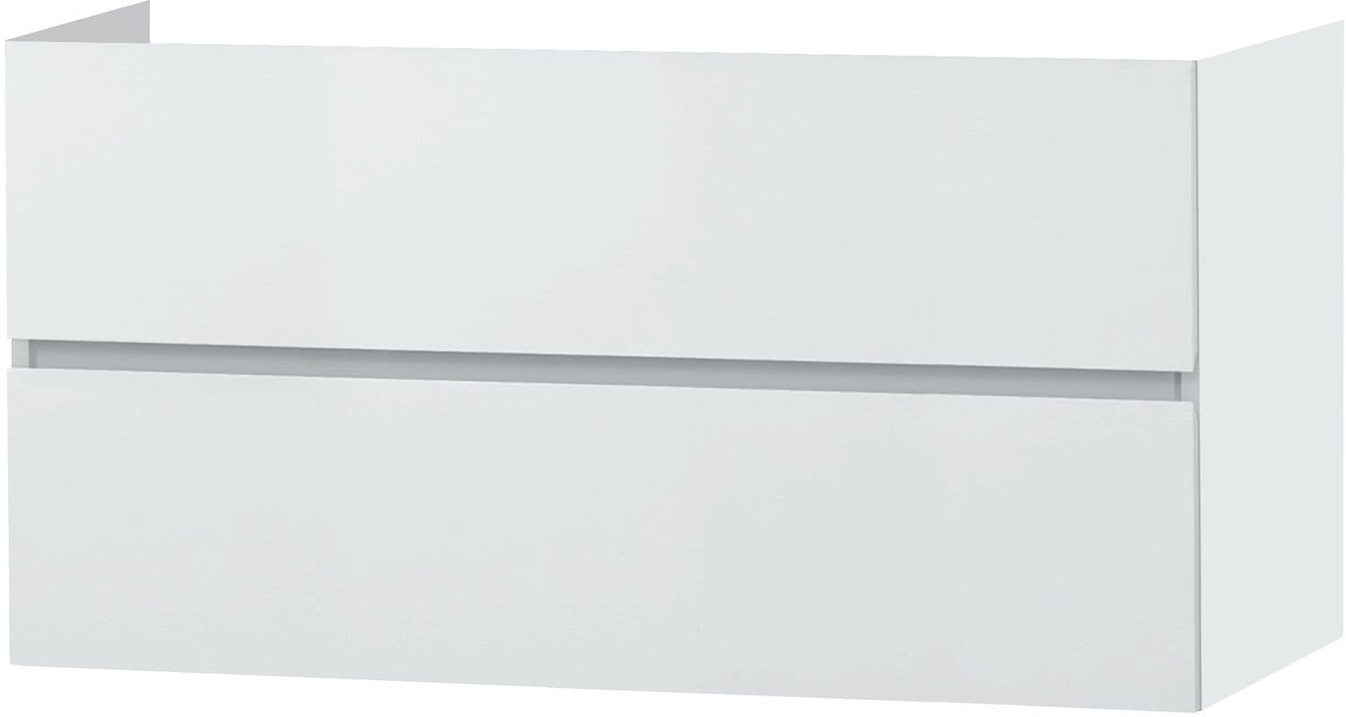 SOUS MEUBLE MOLTO 2 TIROIRS 120 POUDRE BLANC