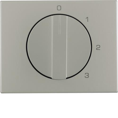 Enjoliveur avec bouton rotatif pour interrupteur 3 paliers avec position 0 K.5 Inox