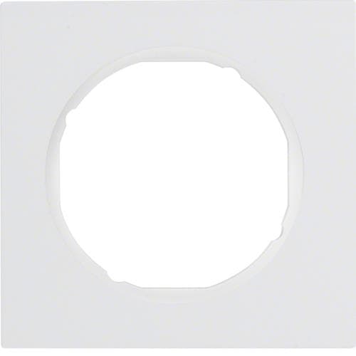 Plaque de recouvrement 1 poste Berker R.3 Blanc polaire, brillant