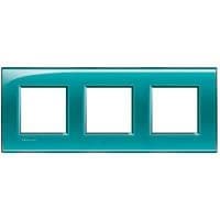 LivingLight - plaque rectangulaire 3 x 2 modules 71mm Vert