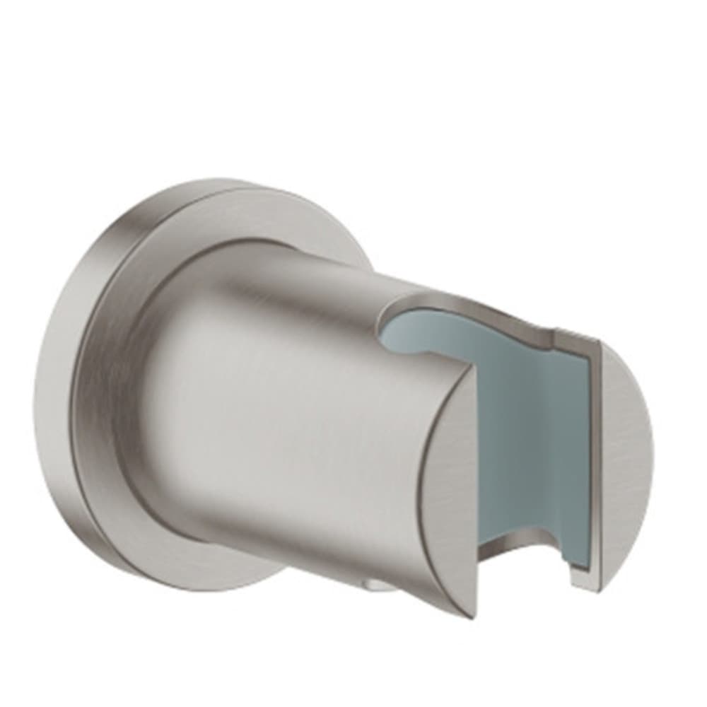 Grohe Rainshower support mur douchette non orientable rosace ronde SuperSteel